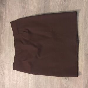 J. Jill Brown Stretch Viscose Blend Pencil Skirt Soze Medium